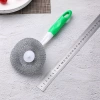 Plastic long-handled decontamination and cleaning brush, stainless steel round pot and bowl brush, 2-yuan store street stall wholesale Specification image