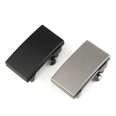 3.5mm toothless self-locking belt, men's nylon belt buckle, casual Korean version, hole-free belt, high-end alloy