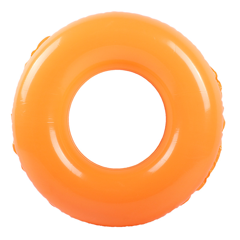 Children's swimming ring, orange ring, inflatable water ring, floating baby life buoy, 60-90cm, PVC inflatable swimming ring toy Application Scenario