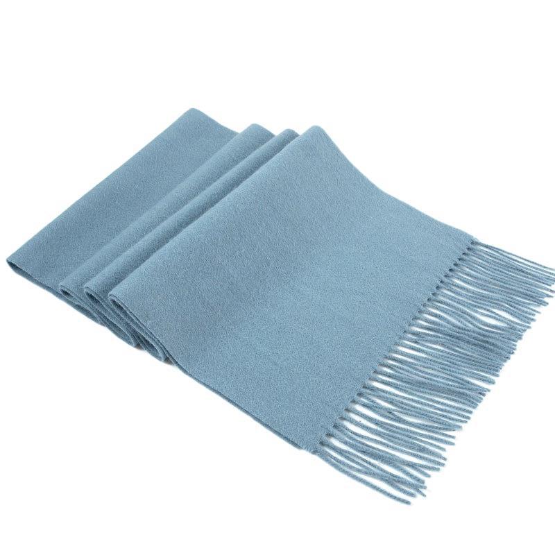 Solid Color Cashmere Scarf Hengyuanxiang Wholesale Red Scarf Annual Gift Embroidery Logo Bib Wool Scarf Item Picture