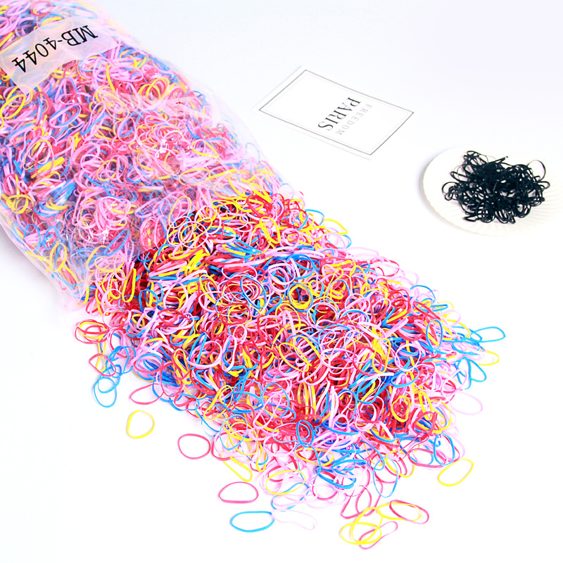 Manufacturers Direct Sales Color Hair Band Children's Small Rubber Band Hair Band High Elastic Wholesale Kg Disposable Rubber Band Item Picture