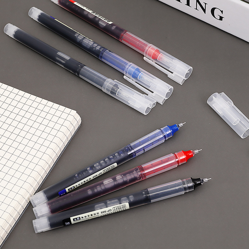 Simple Direct Liquid Neutral Pen Students Creative Roller Pen Large Capacity Quick Drying Direct Liquid Pen Test Learning Signature Pen details Picture