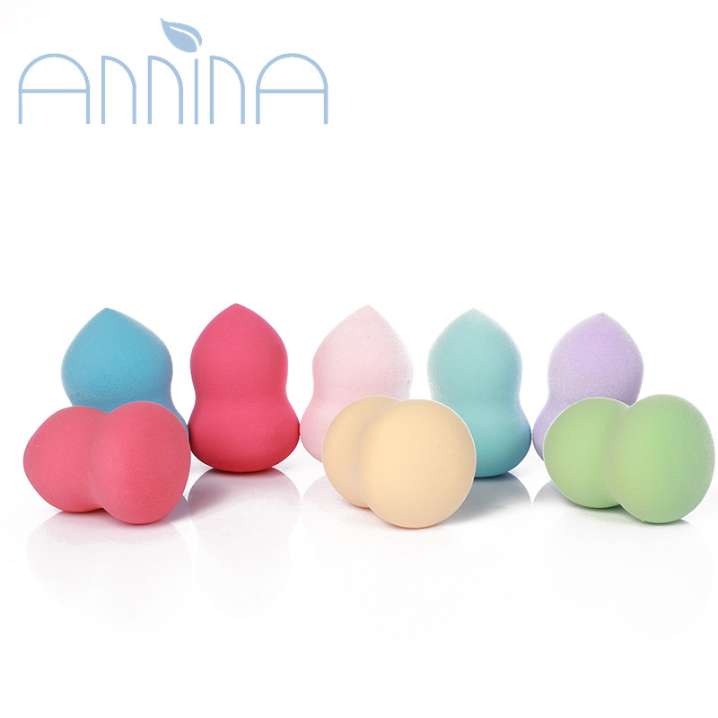 Annina Beauty Egg Stall Supply Dry And Wet Dual Use Hydrophilic Water To Become Big Do Not Eat Powder Water Drop Gourd Powder Puff Item Picture
