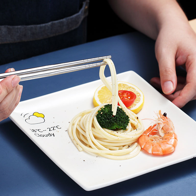 网红304不锈钢餐具套装 儿童学生旅行便携筷子勺子两件套礼品LOGO详情图3