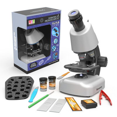 2020 New Children's Microscope Scientific Experiment High-definition High-magnification children's Intelligence Livestock Breeding Scientific Experiment Specification image