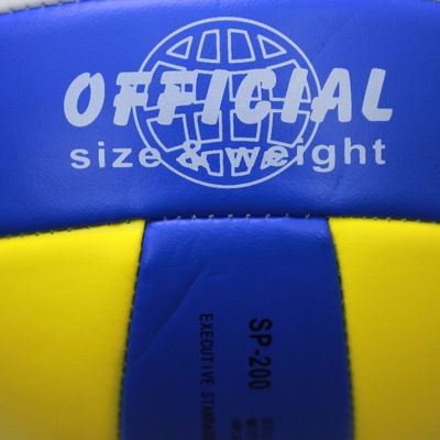 正品5号排球黄蓝白色发泡中考标准比赛用软排球量大优惠 可代发详情图5