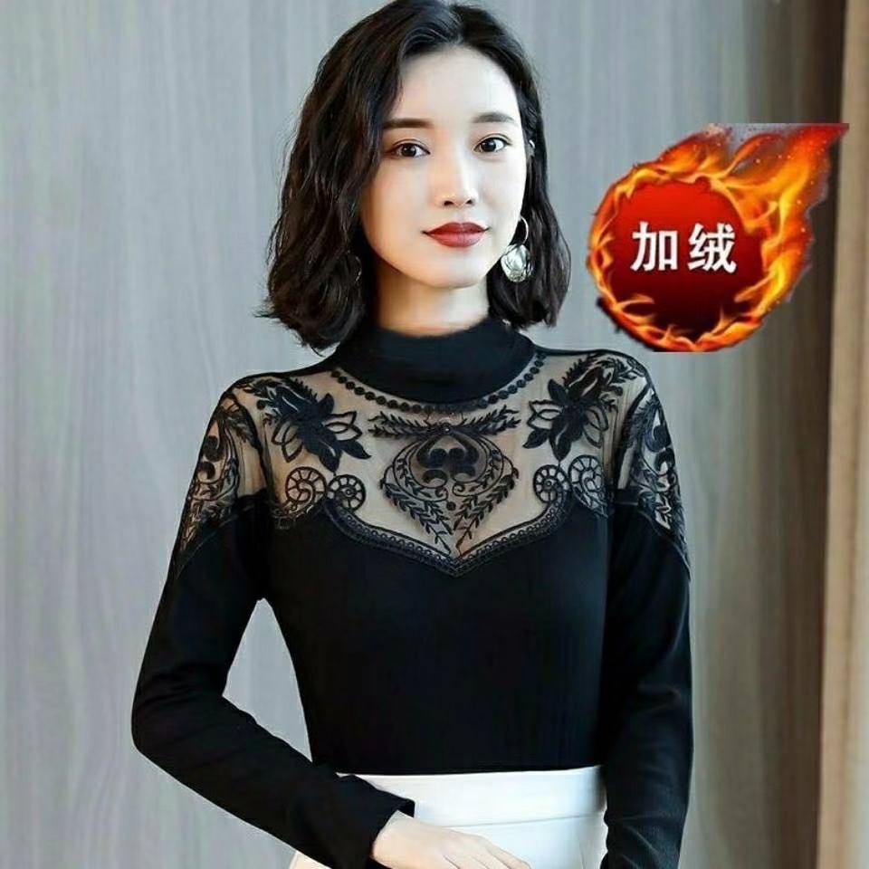 加绒蕾丝打底产品图