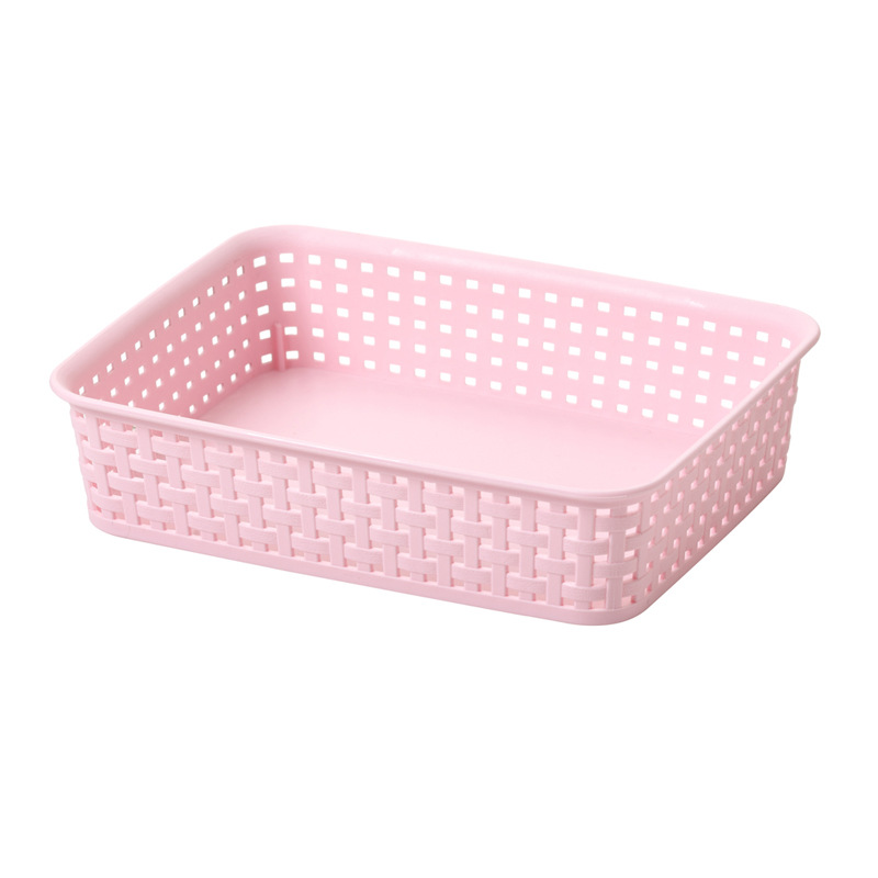 Factory Direct Sales Rattan Woven Plastic Debris Storage Box Desktop Drawer Kindergarten Toy Storage Box Small Application Scenario