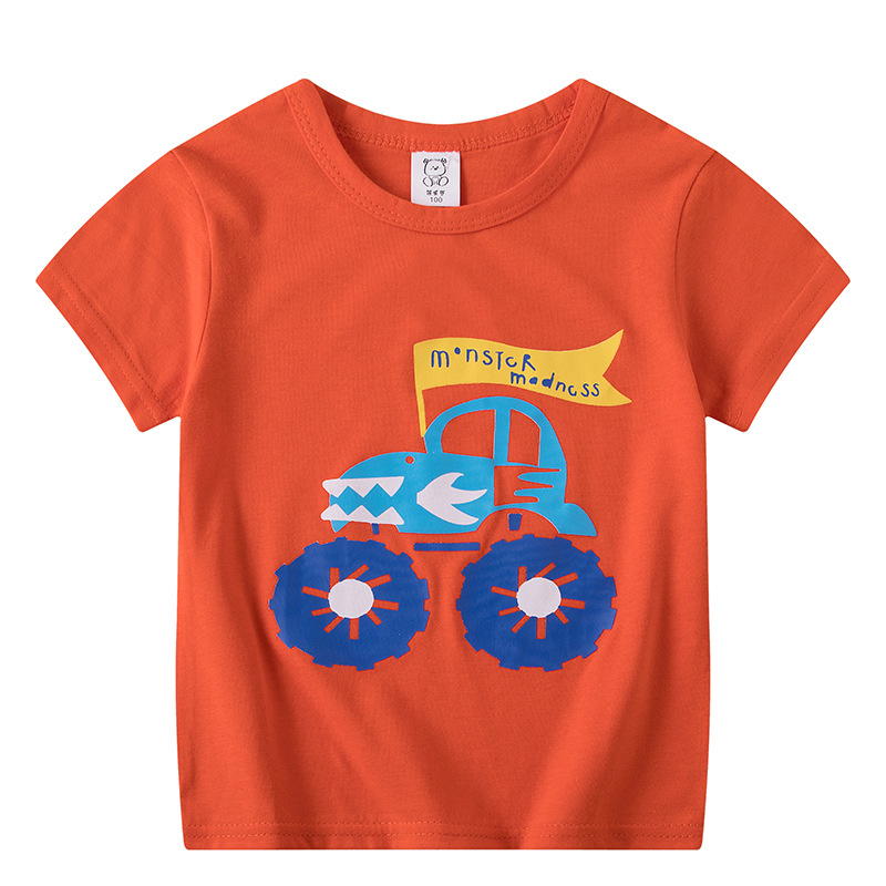 Wholesale of children's clothing, summer children's short-sleeved T-shirts for boys and girls, baby cartoon half-sleeved tops, one-piece consignment Application Scenario