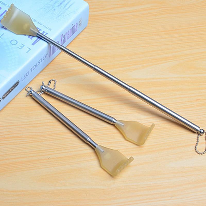 4-section Scratcher stainless steel portable retractable scratcher hand scratcher back Scratcher stick Scratcher no begging details Picture