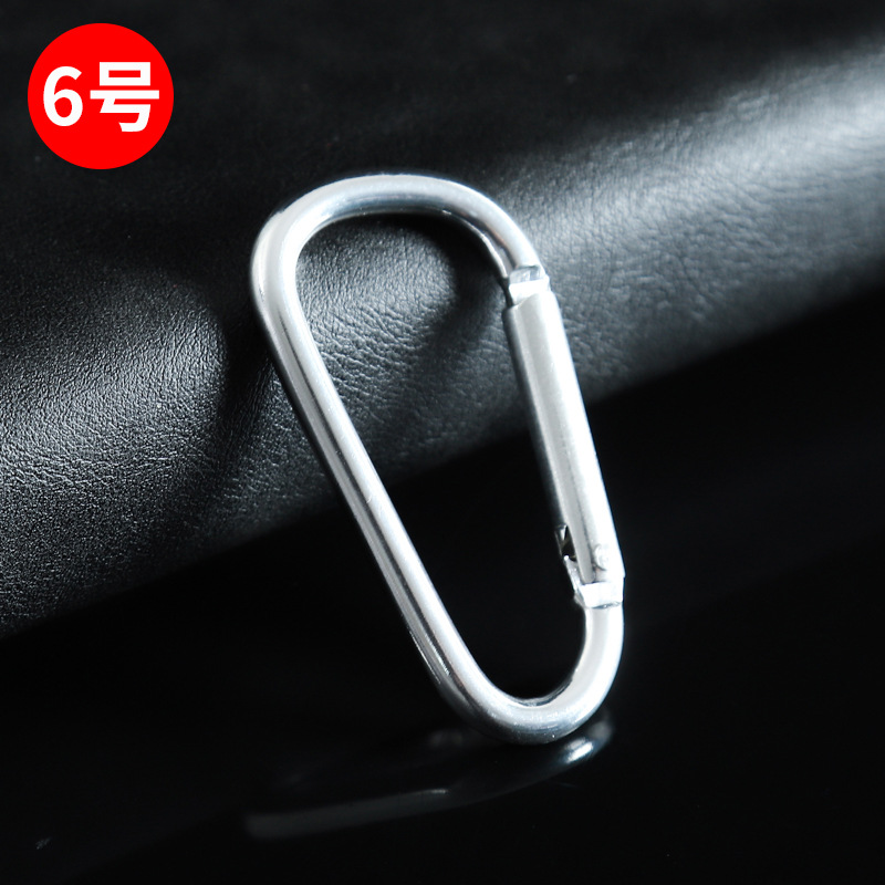 D-Type Mountaineering Buckle Multi-Functional Outdoor Climbing Aluminum Alloy Buckle No. 6 Backpack Kettle Quick Hanging Metal Climbing Buckle Application Scenario