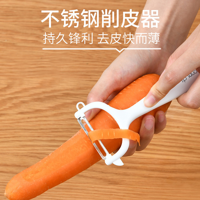SP SAUCE家庭用立式削皮瓜果刀水果刨家用多功能厨房去皮不锈钢器