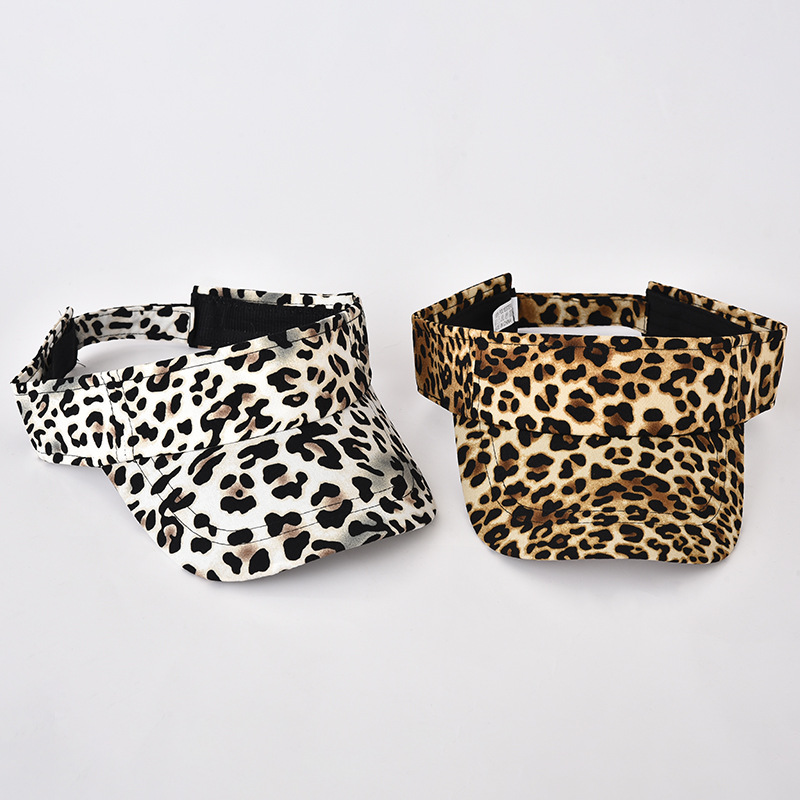 Korean unique leopard print hat, fashionable women's hollow top hat, versatile women's baseball cap, duck tongue trendy sun hat manufacturer wholesale