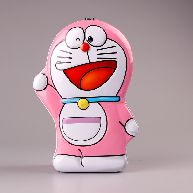 Jingle creative robot cat with lock piggy bank tinplate cute cartoon piggy bank children gifts manufacturers wholesale details Picture