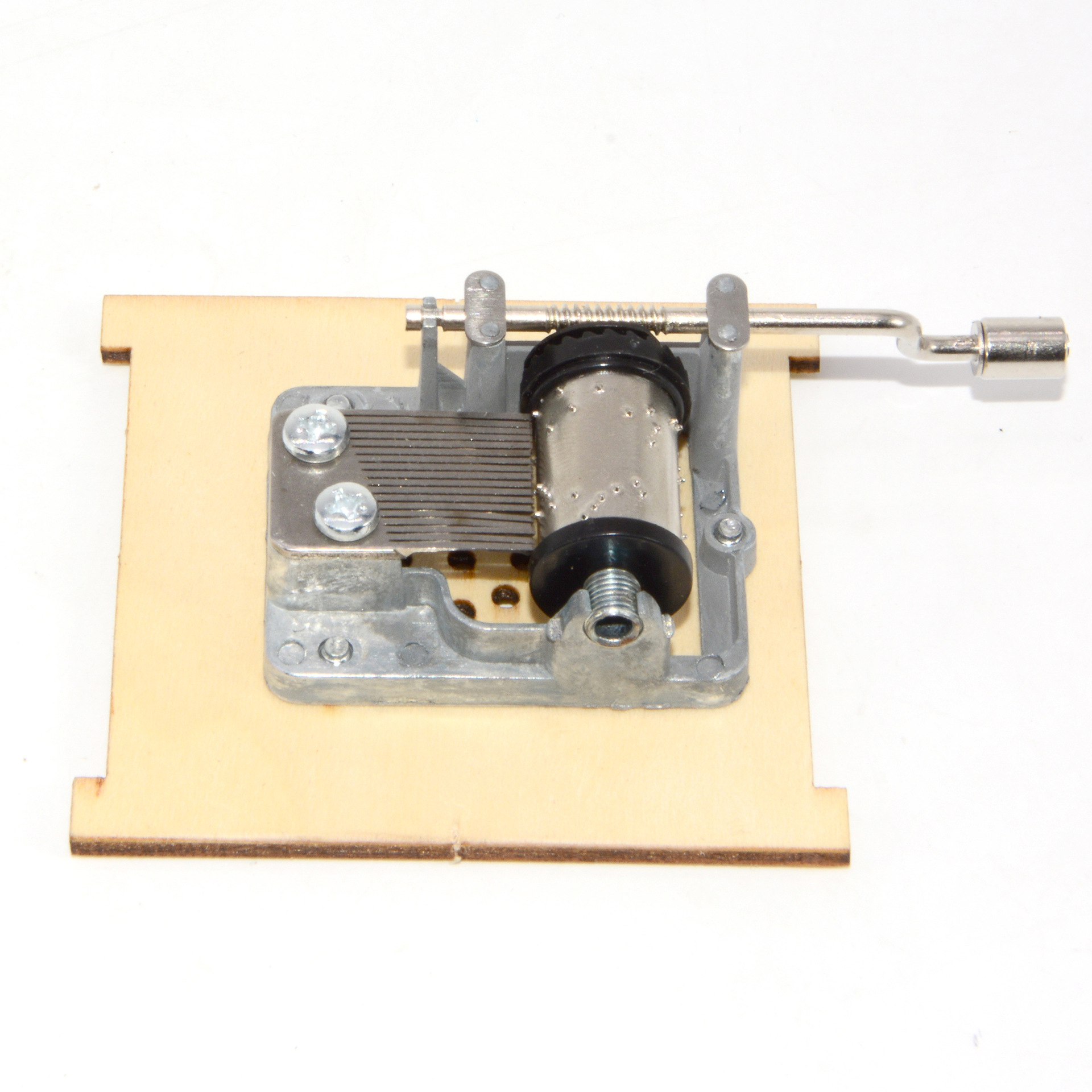 Wooden music box, hand-cranked classical music box, wooden craft ornament, carved solid wood hand-cranked music box Specification image