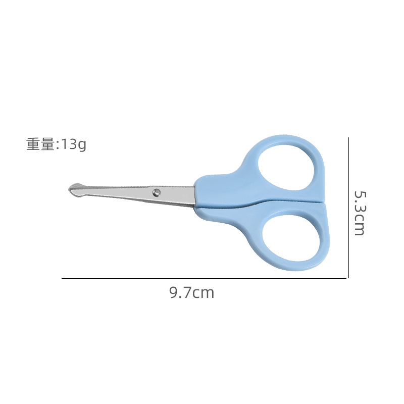 Factory wholesale stainless steel office student scissors, children's paper cutting stationery, hand scissors, plastic handles Specification image