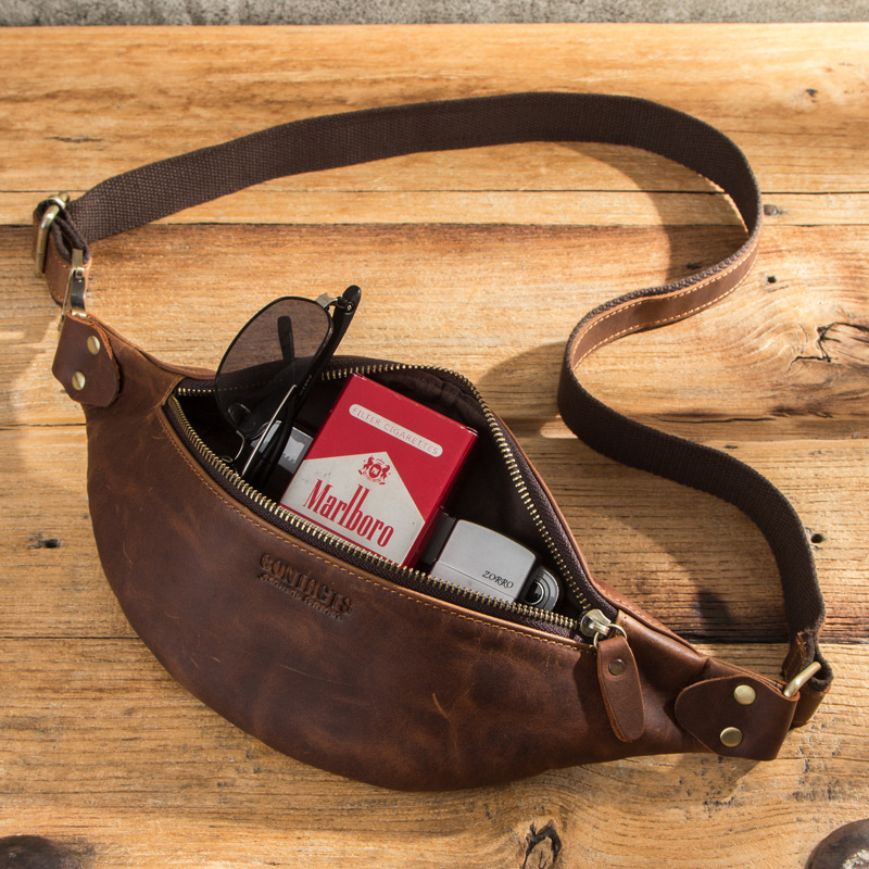 Black sky angel retro loco caballo cuero de vaca amazon fuente mens wash bag europa y américa tendencia cuero genuino hombre bolsa traspaso de pelo details Picture