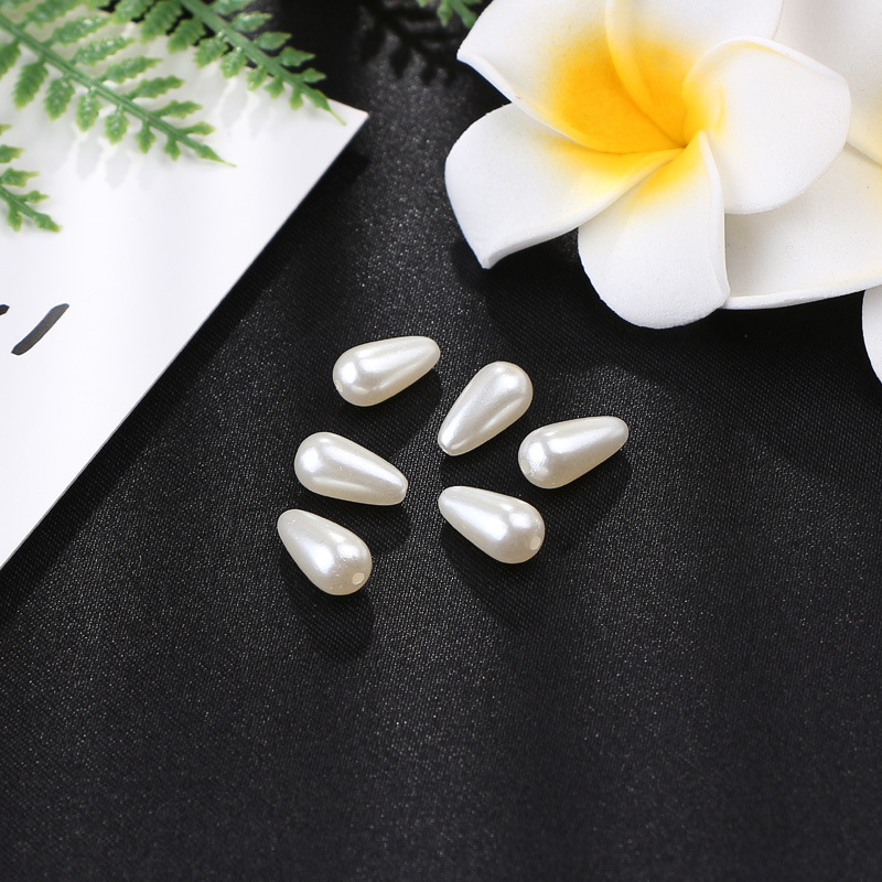 厂家直供ABS直孔水滴仿珍珠 DIY材料仿真珍珠 珍珠饰品配件