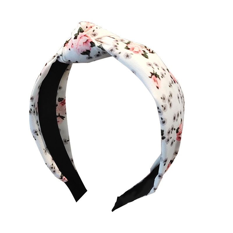 2023 Korean style/Korean-style knotting flower headband, fresh small floral headband, headwear, hair tie, pressure hair clip Item Picture