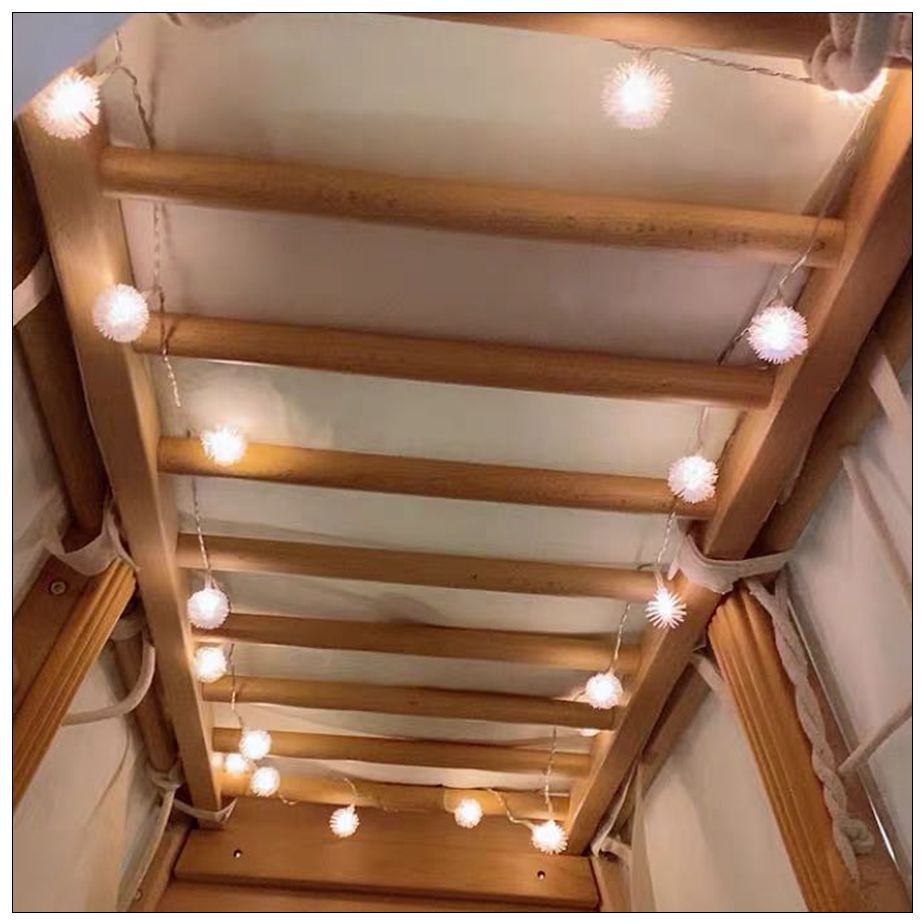 مصابيح بطاريات رومانسية من الفراء الهندباء الهندباء Item Picture