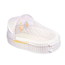婴儿床多功能便携式分隔床宝宝可折叠床中床带蚊帐安抚床玩具床
