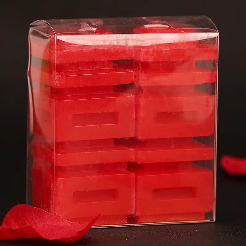 Wedding room decoration, "Double Happiness" character candles, creative and romantic Chinese wedding style, a pair of home double happiness candles, wedding decoration items Specification image