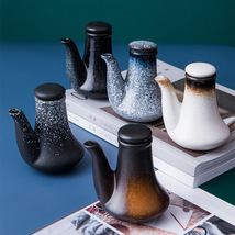 陶瓷油壶日式油瓶家用酱油壶醋壶调味料厨房用品大号油罐香油小瓶
