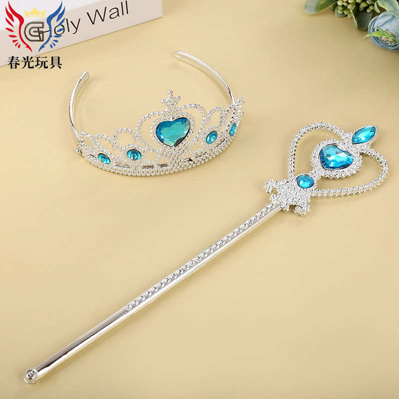 Manufacturers Direct Sales Of Cute Cartoon Heart Rubik's Cube Stick Headband Set Creative Frozen Love Fairy Stick details Picture