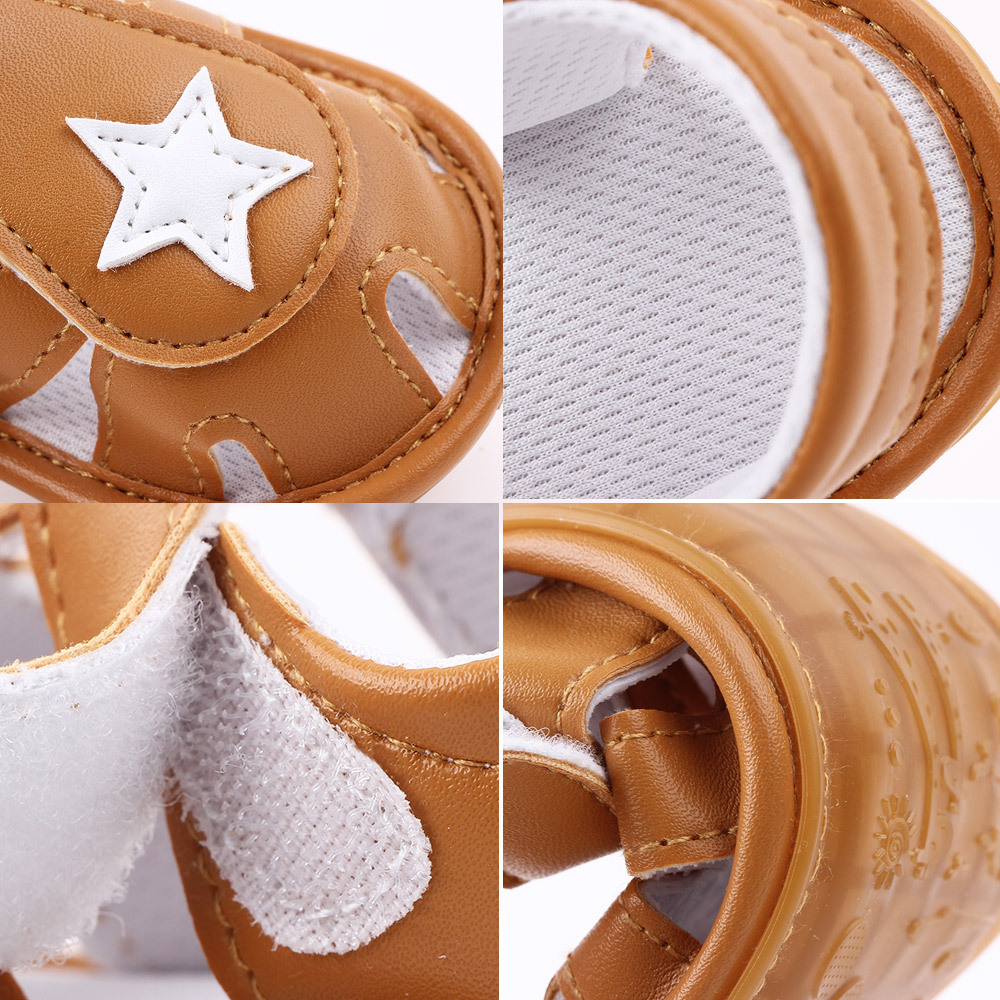 Baby walking shoes for spring and summer, new styles for boys and girls, Five-pointed star headband sandals, soft-soled baby shoes, 2382 details Picture