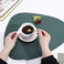 北欧日式中式水滴形状餐盘隔热西餐碗餐桌pvc杯垫皮革餐垫图