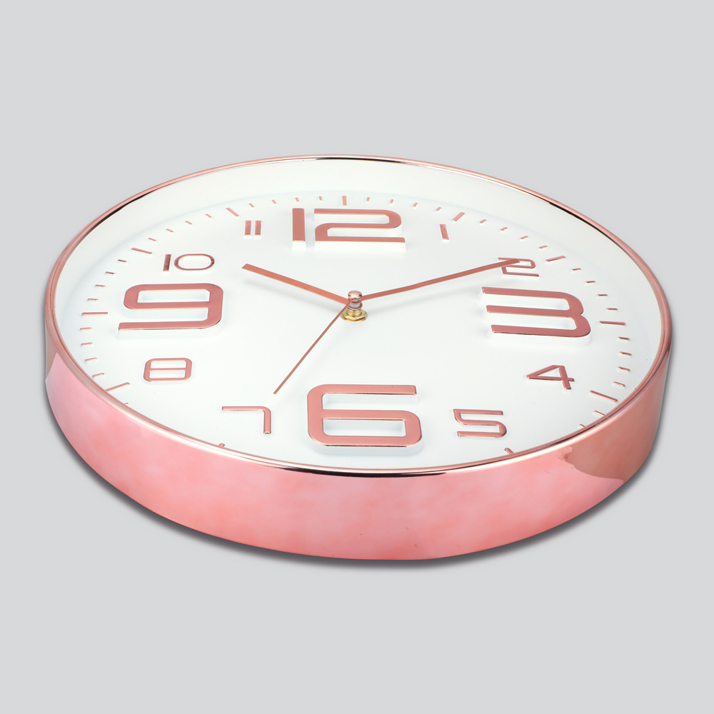 Wall Clock Simple Creative Living Room Bedroom Silent Clock 30Cm Plastic Nordic Fashion Quartz Clock Performance Goods Wholesale Specification drawing