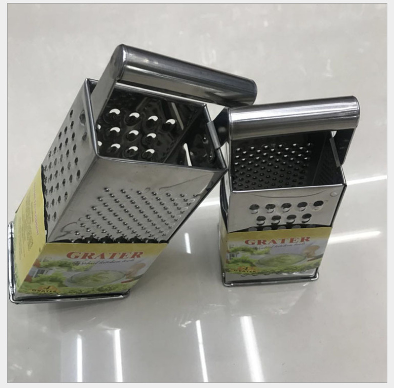 Four round steel handle 8 inch 9 inch planer stainless steel kitchen multi-purpose planer Zhejiang Yiwu factory direct sales Specification drawing