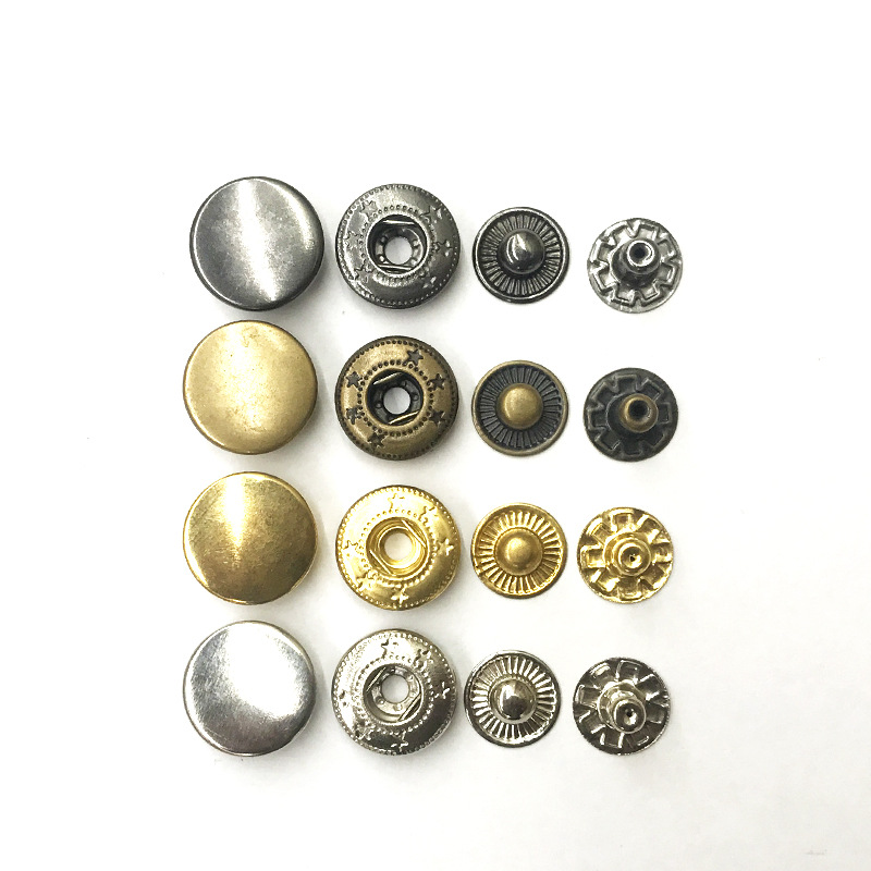 Four-button 655 button 633 button 831 Metal 201 round jeans press button clothes concealed button press button Item Picture