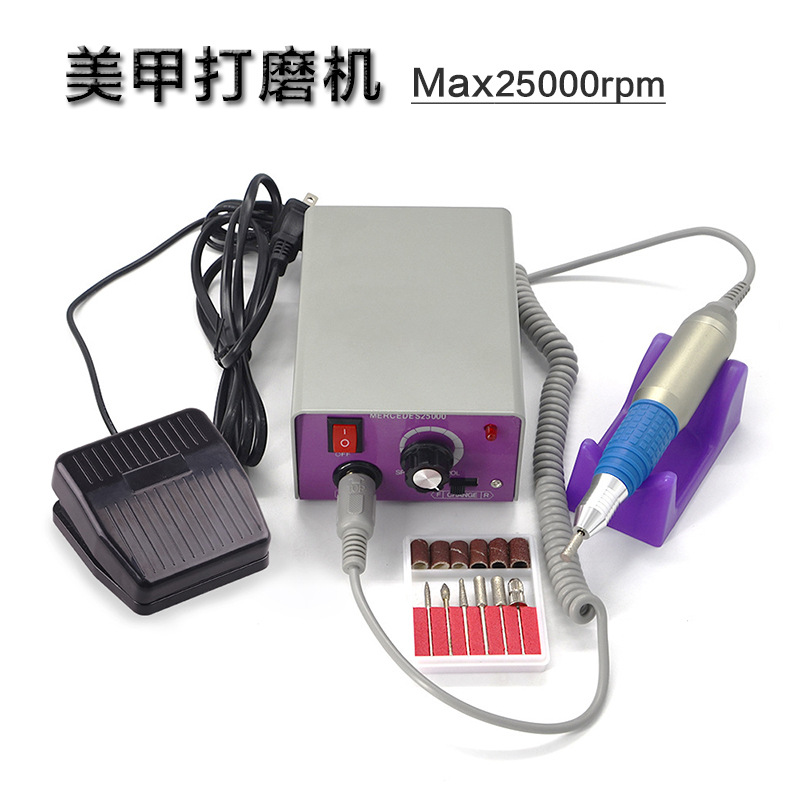 外贸新款指甲打磨机 25000转12W美甲打磨机 电动磨甲器转速稳定