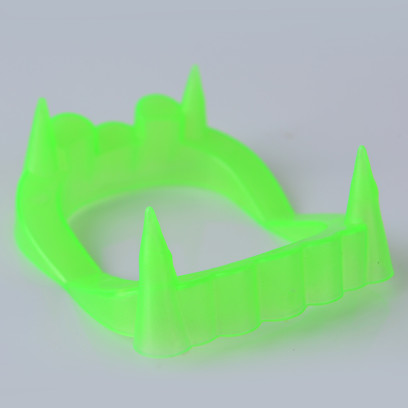 跨境万圣节装扮道具夜光假牙吸血鬼牙齿愚人节整蛊僵尸牙套玩具详情图4