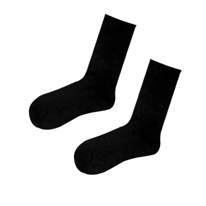 Manufacturers Wholesale Solid Color Ins Fashion Men's And Women's Sports Stockings Stockings In The Fall And Winter New Cotton Stockings Item Picture
