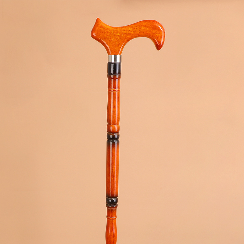 Non-Slip Solid Wood Walking Stick For The Elderly Wooden Eight Sticks For The Elderly Wooden Cane Light Climbing Cane Wholesale Application Scenario