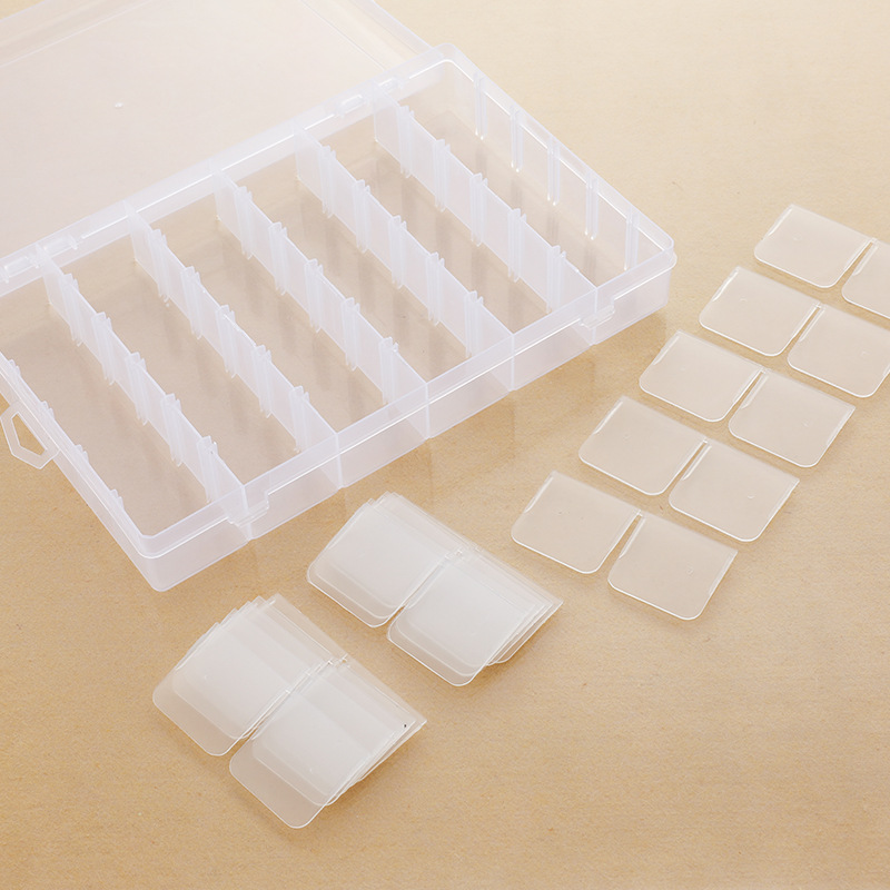 36-compartment detachable transparent plastic box, multi-functional desktop creative organization small box, DIY small item storage box Application Scenario