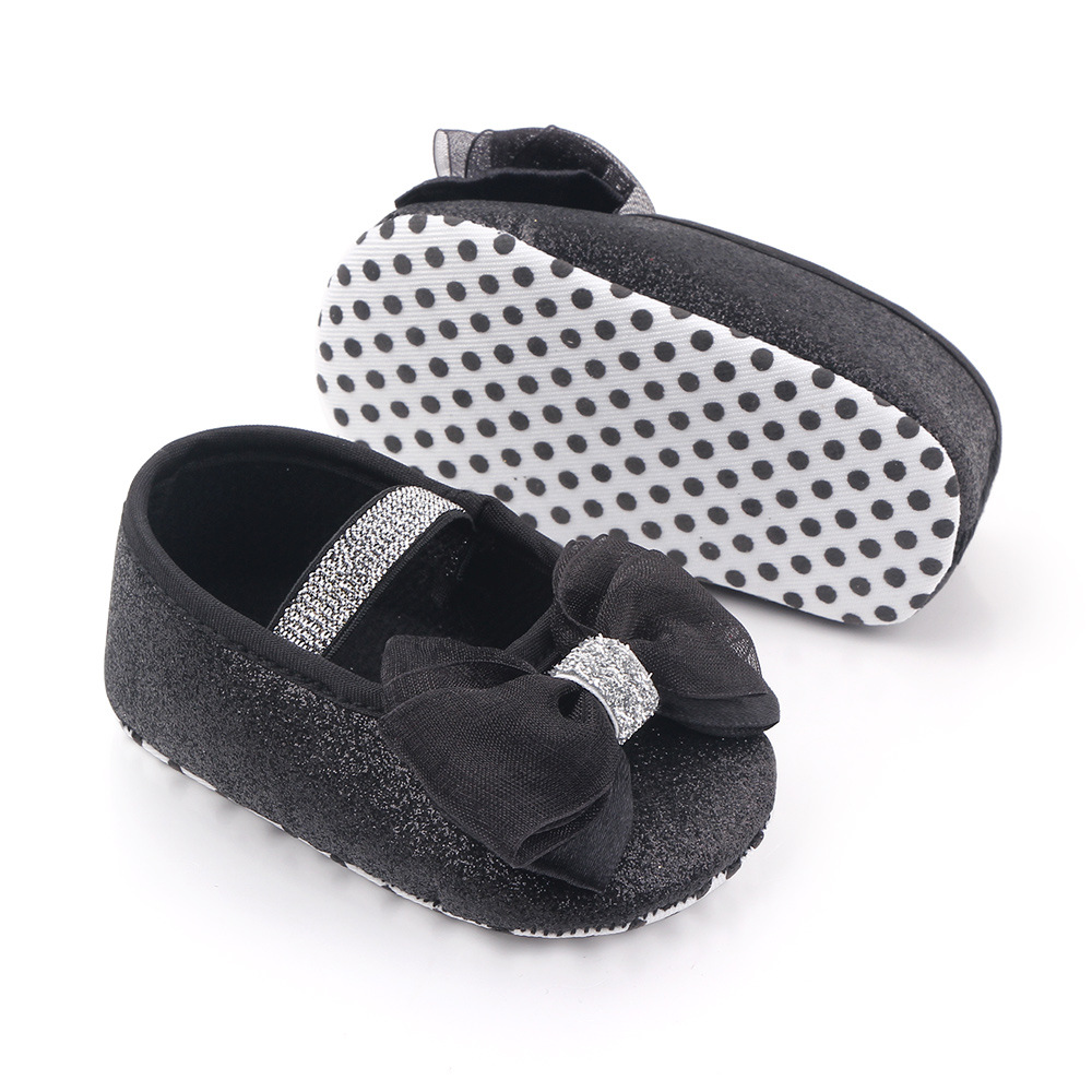 Newborn princess shoes, baby shoes, soft-soled baby shoes, bow princess shoes, single shoes, 2458 Application Scenario