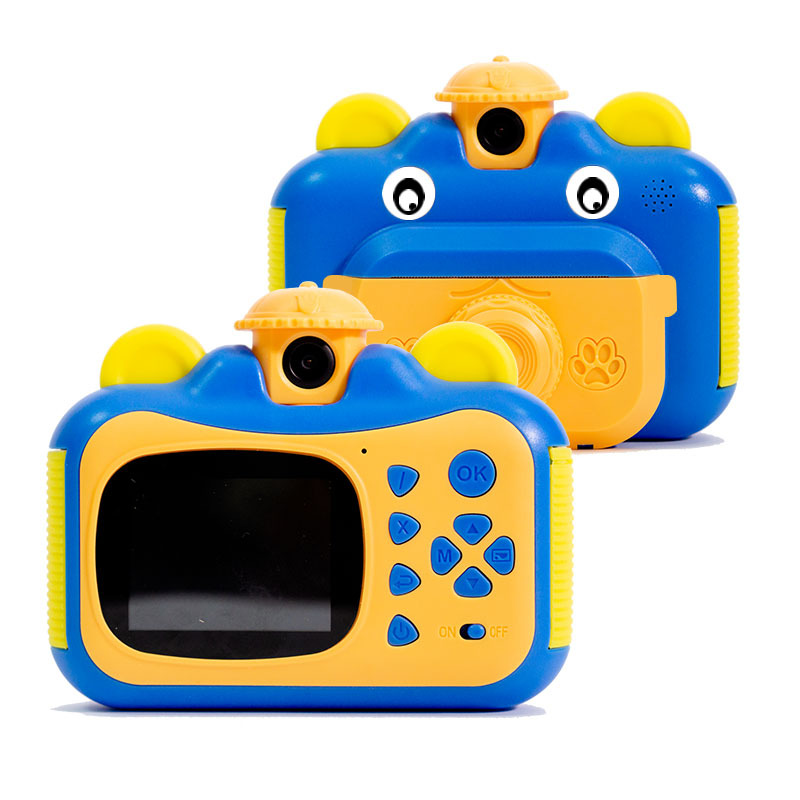 Children's digital instant printing camera mini Polaroid rotating lens high-definition small single-lens reflex camera birthday gift for kids Item Picture