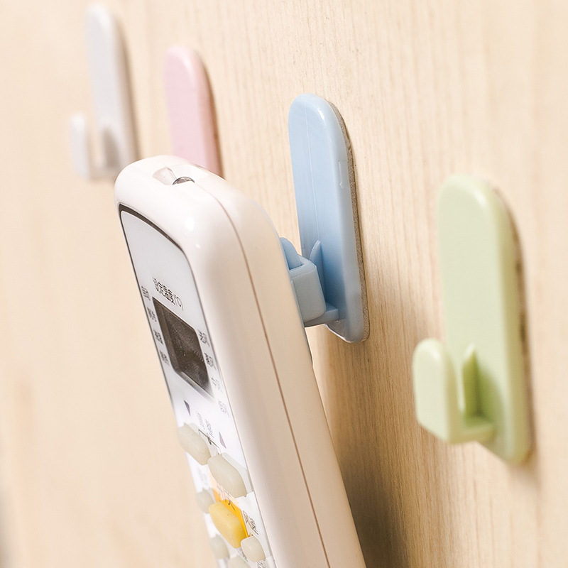 Nordic wall-mounted adhesive hook, no need for drilling, door, bedroom, kitchen and bathroom hooks, creative remote control storage Specification image