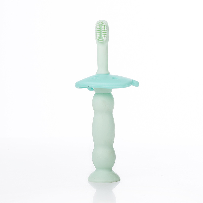 Baby Treasure New Baby Bear Baby Toothbrush Children's Baby Teeth Newborn Baby Soft Hair Training Baby Silicone Toothbrush Application Scenario