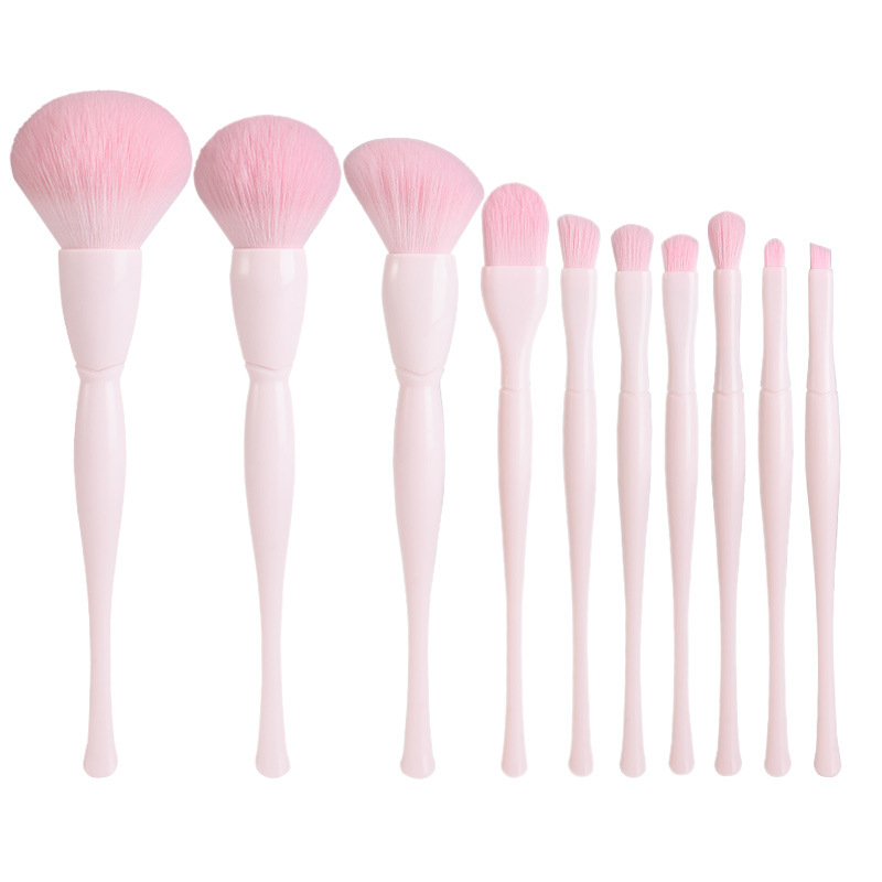 Mandance 10 Makeup Brush Set Loose Powder Blush Refresh Hand Beauty Tools Soft Makeup Brush Specification drawing