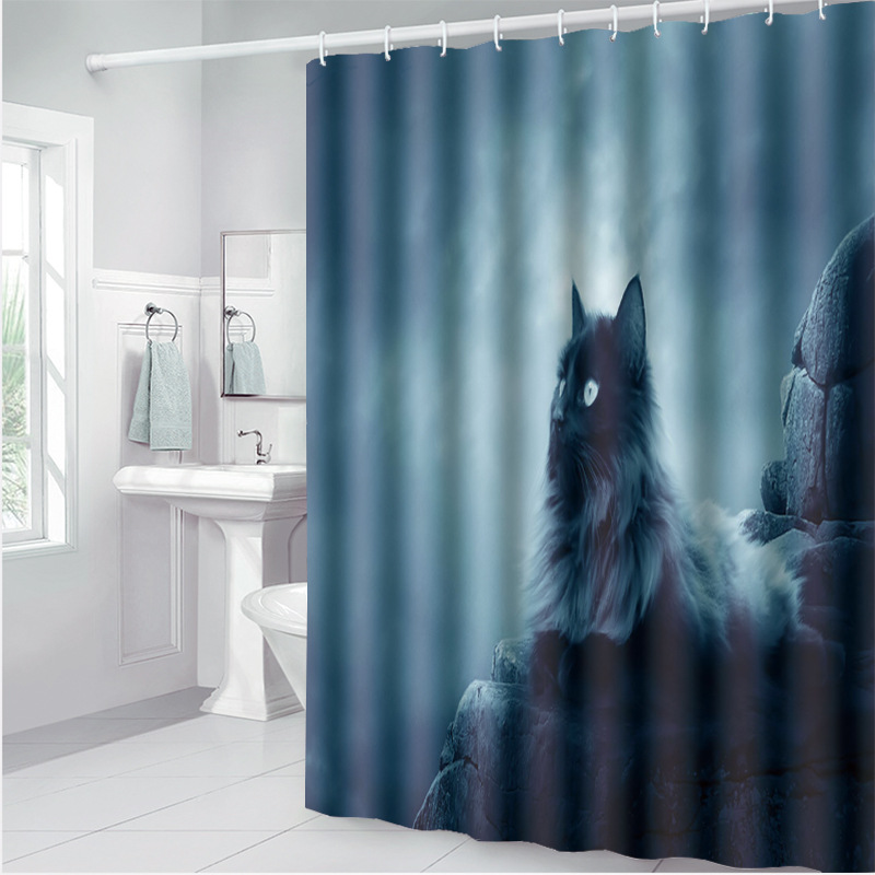 Factory Spot New Shower Curtain Bath Towel Household Carpet Kitchen Door Foot Mat A Size Can Be Fixed Specification drawing