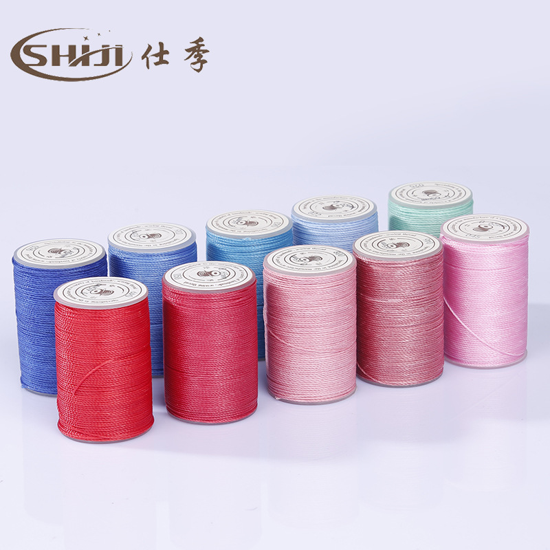 厂家批发0./80米/蜡绳蜡线涤纶产品图