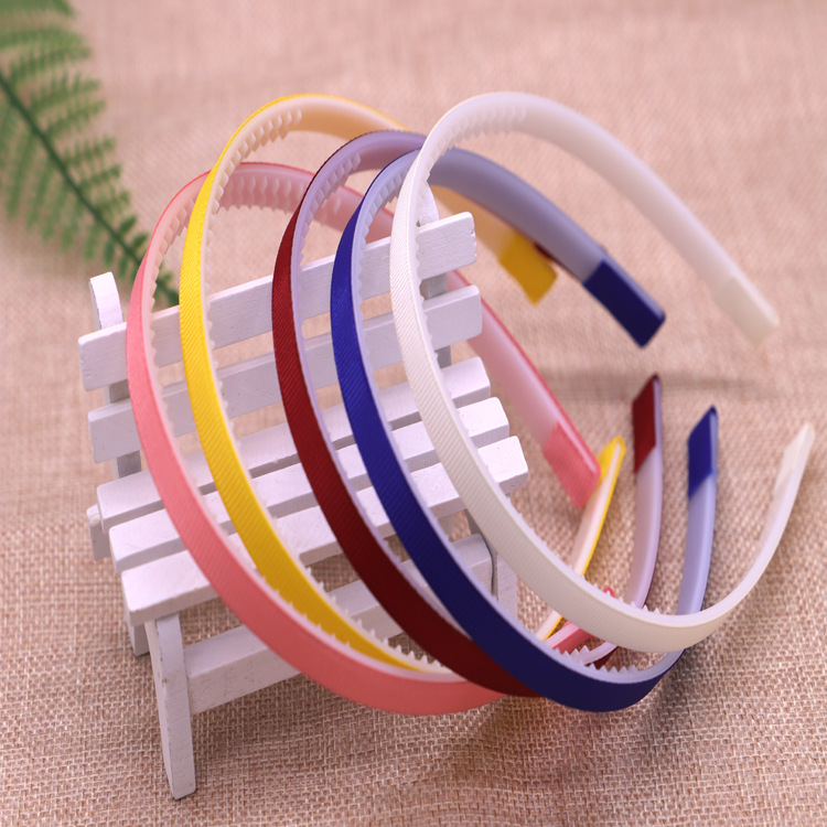 Diy Hair Band 1 Cm Step Tooth Paste Cloth Korean Version Hand-Wrapped Cloth Girl Hair Band Accessories Wholesale