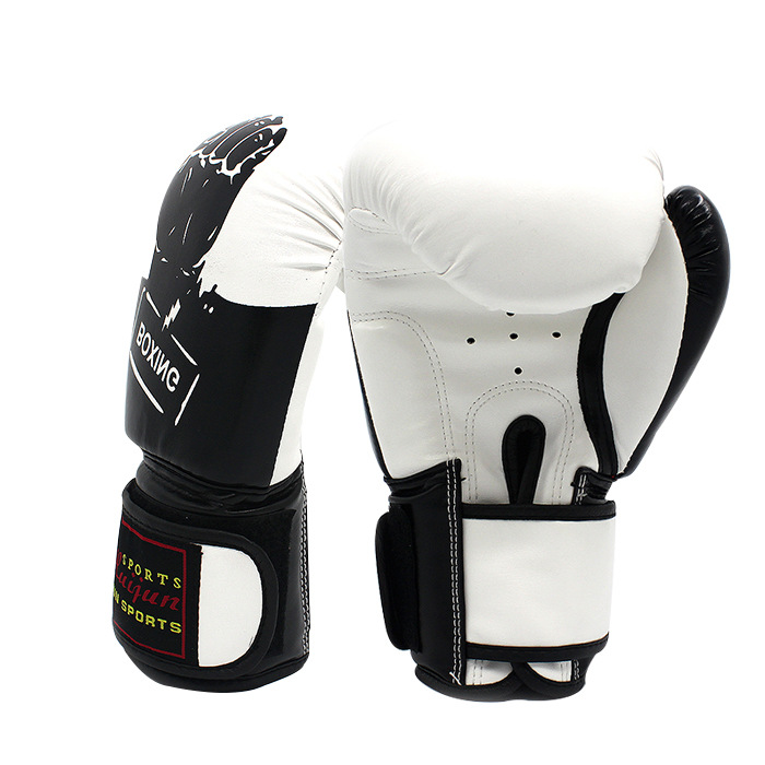 Hui Jun New High-Grade Enhanced Version Imitation Leather Gloves Boxing Gloves Classic Martial Arts Boxing Supplies Muay Thai Set Item Picture