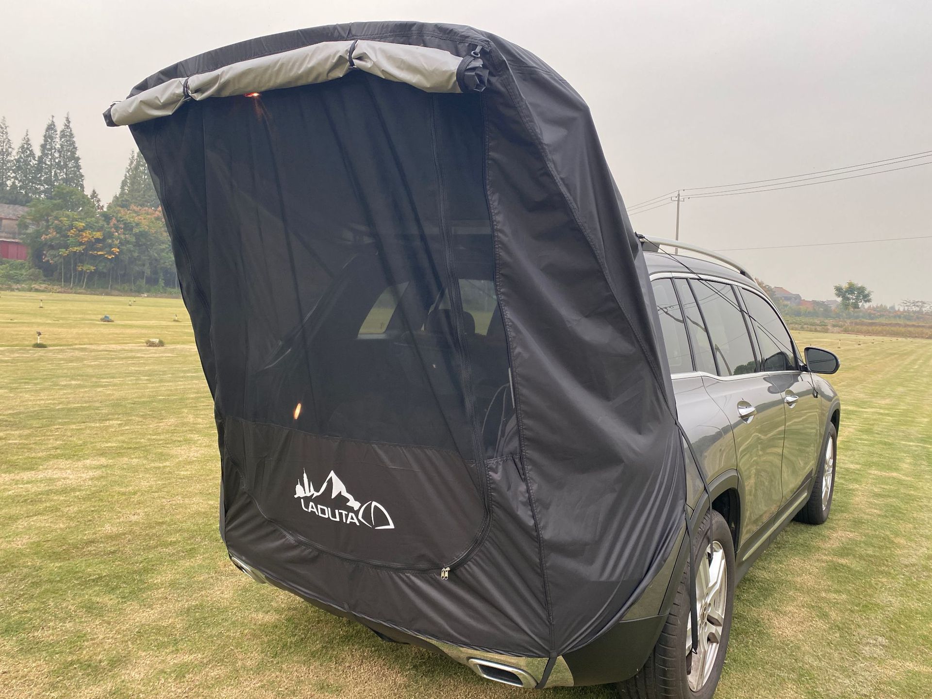Outdoor self-driving tour, barbecue, camping, car travel, tent, sunshade, rainproof, trunk, rear extension tent pic 144