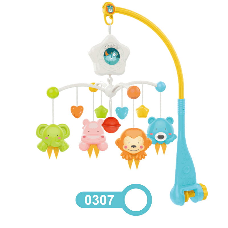 安抚玩具挂件床铃白底实物图