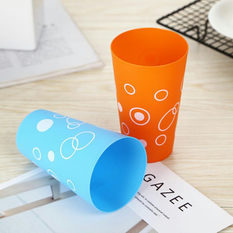 New ingredients candy color plastic cup Brushing cup Gargle cup wash cup Drink cup plastic water cup 1 yuan store Application Scenario
